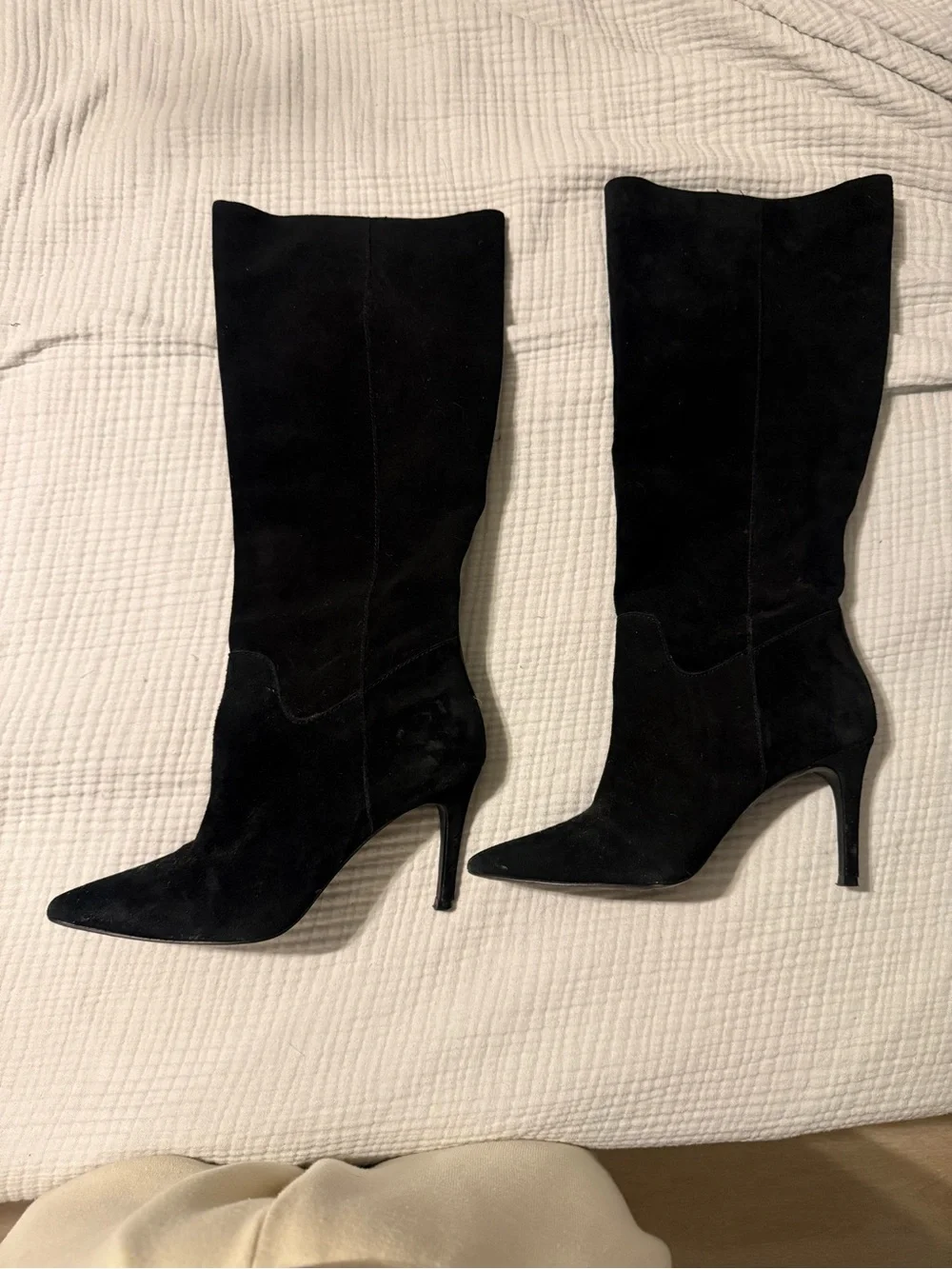 Women's Over-the-Knee Pointed Toe Boots - Black